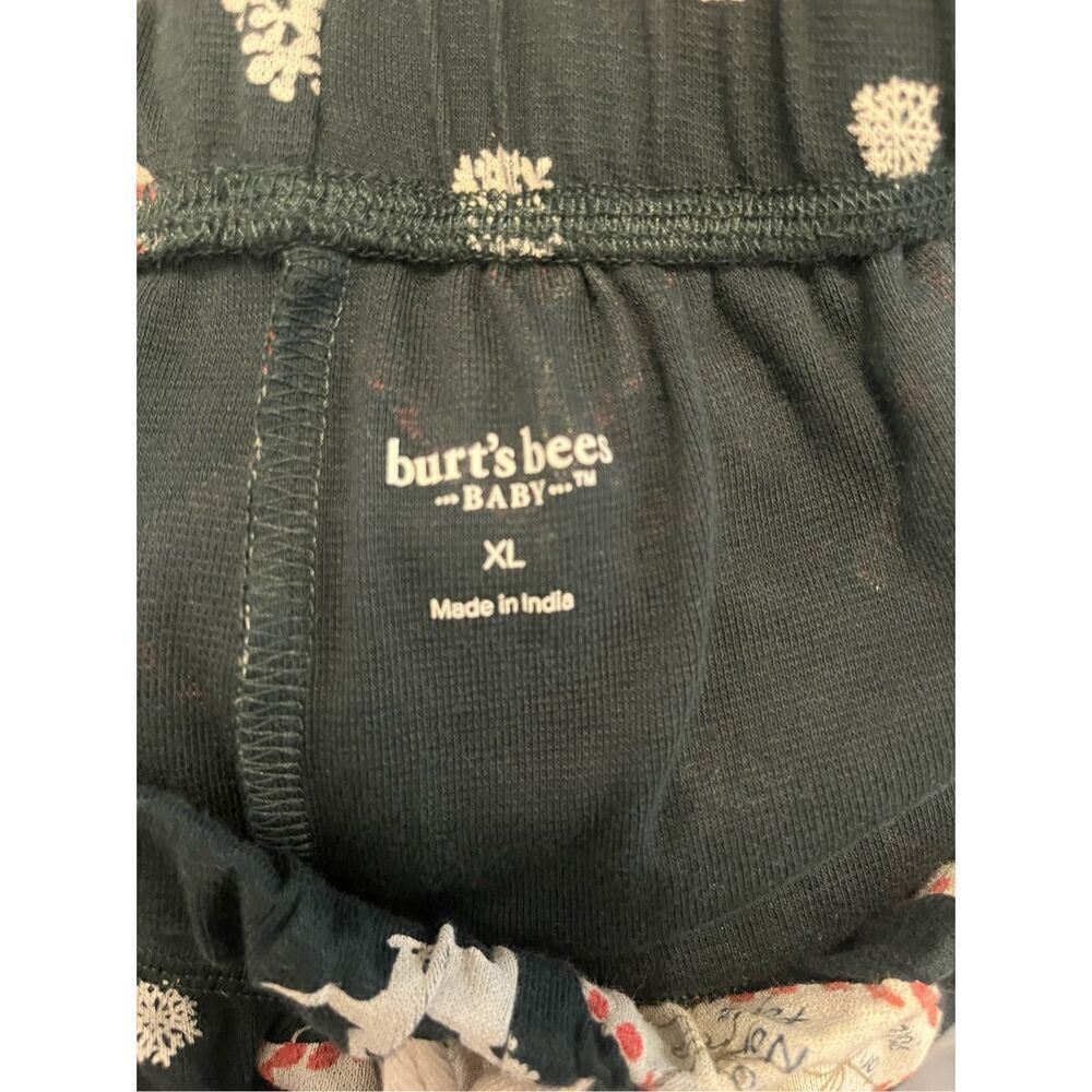 Burt’s Bees Baby Letters To Santa Drawstring Pajama Pants - Picture 3 of 4